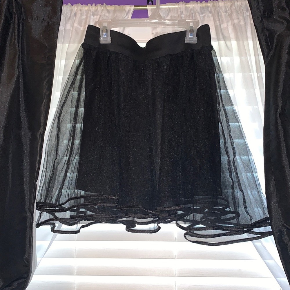 Black tulle skirt